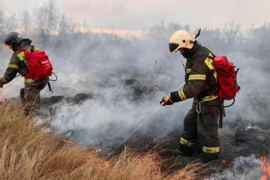 В Хабаровском крае из-за лесного пожара чуть не сгорел поселок Победа